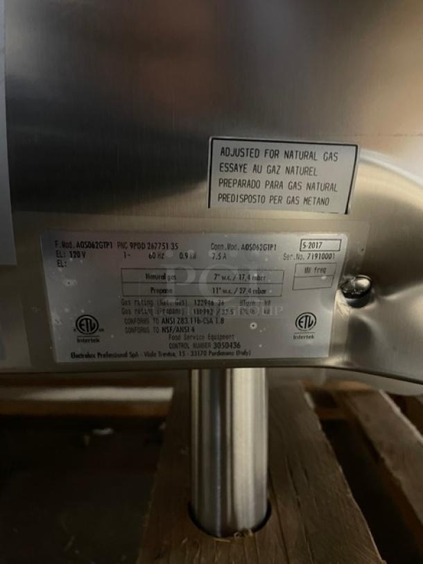 New! Scratch-N-Dent! Electrolux Air-O-Steam Touchline Series Commercial Stainless Steel Natural Gas-Powered Full-Size Combi Oven! With Wire Oven Racks! With Spray Hose! Model: AOS062GTP1 SN: 71910001! 120V! On Legs! - Image 11 of 15