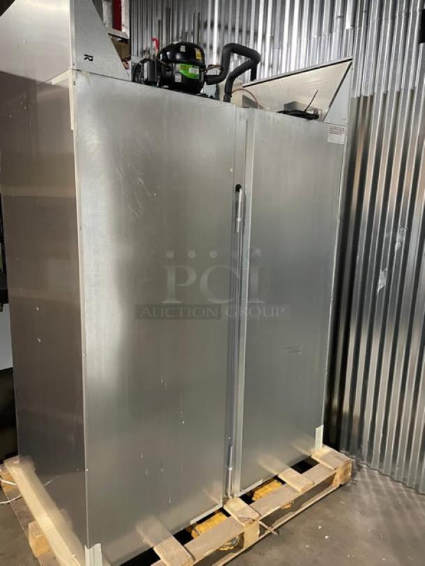 Brand New! Continental Commercial Stainless Steel Solid 2 Door Reach-In Refrigerator! With Poly Coated Wire Racks! With Door Locks & Keys! Model: 2RN SN: 16223951! 115V 1 Phase! With Casters! - Image 3 of 13
