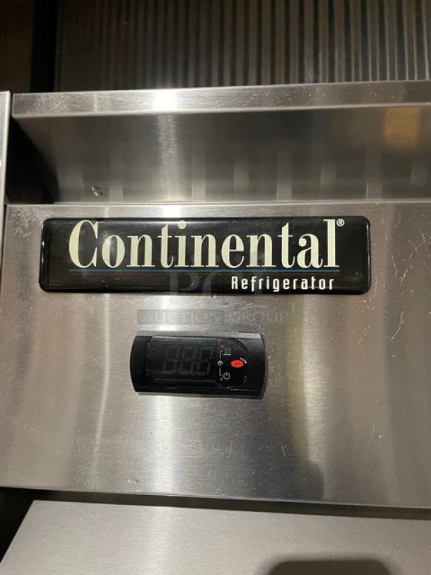 Brand New! Continental Commercial Stainless Steel Solid 2 Door Reach-In Refrigerator! With Poly Coated Wire Racks! With Door Locks & Keys! Model: 2RN SN: 16223951! 115V 1 Phase! With Casters! - Image 10 of 13
