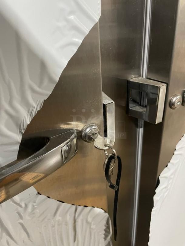 Brand New! Continental Commercial Stainless Steel Solid 2 Door Reach-In Refrigerator! With Poly Coated Wire Racks! With Door Locks & Keys! Model: 2RN SN: 16223951! 115V 1 Phase! With Casters! - Image 11 of 13