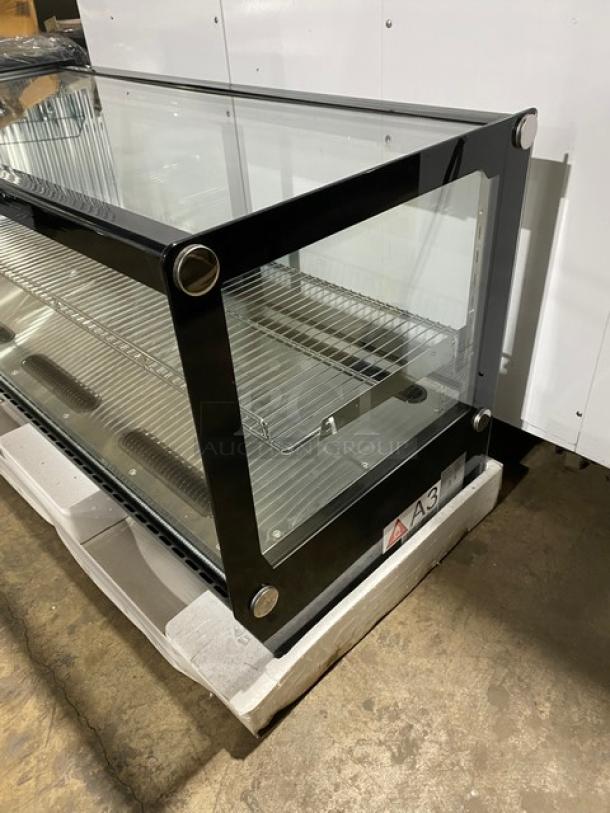 New! Scratch-N-Dent! Marchia Commercial Stainless Steel 48" Countertop Refrigerated Straight Glass Bakery Display/Showcase! With LED Lighting! With Adjustable Wire Rack! With Rear Sliding Glass Doors! Model: MDC260-ST! 110-120V! - Image 2 of 10