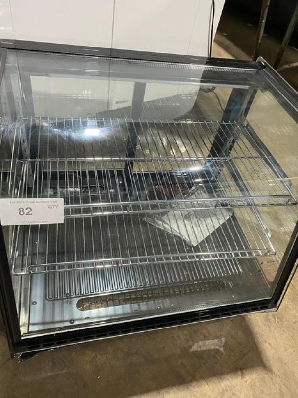 New! Scratch-N-Dent! Marchia Commercial Stainless Steel 28" Countertop Refrigerated Curved Glass Bakery Display/Showcase! With LED Lighting! With Adjustable Wire Racks! With Rear Sliding Glass Doors! Model: MDC121! 110-120V! On Legs! - Image 5 of 10