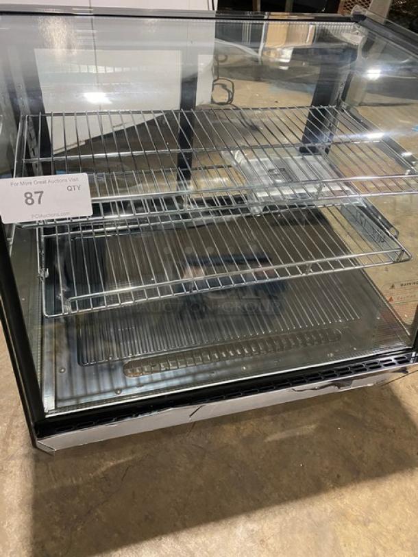 New! Scratch-N-Dent! Marchia Commercial Stainless Steel 28" Countertop Refrigerated Curved Glass Bakery Display/Showcase! With LED Lighting! With Adjustable Wire Racks! With Rear Sliding Glass Doors! Model: MDC121! 110-120V! On Legs! - Image 5 of 10