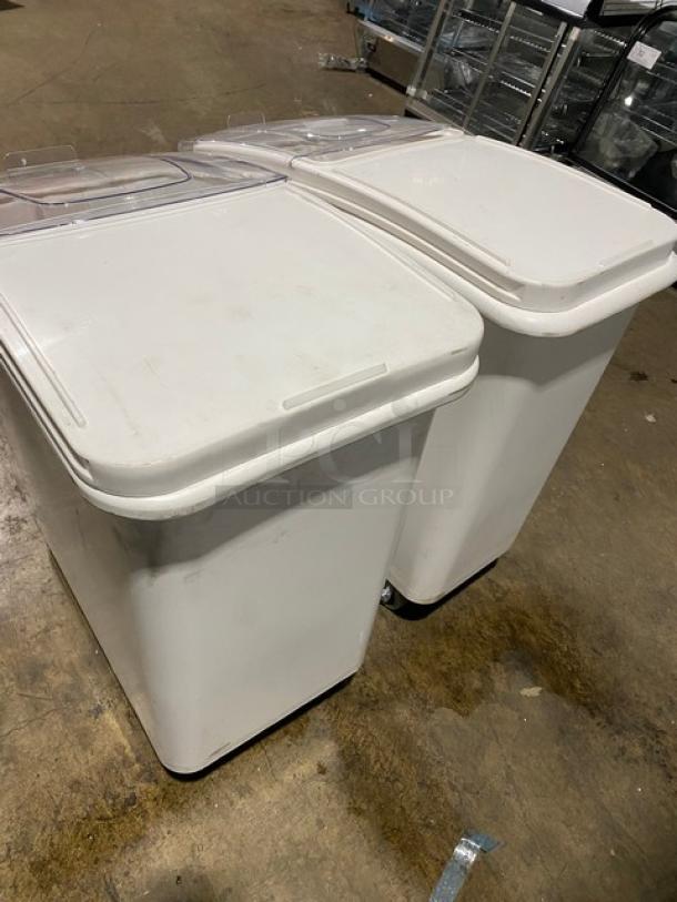 New! Scratch-N-Dent! Jiwins High Quality 102L Mobile Ingredient Storage Bins! With Scoopers! Model: JW-S102! On Casters! 2X Your Bid! - Image 3 of 10