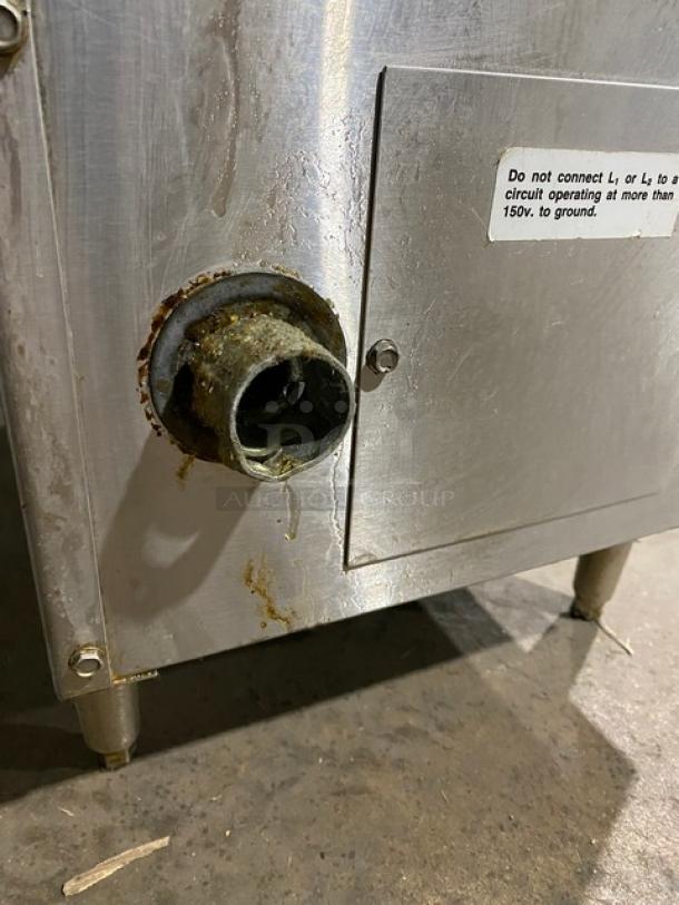 Keating Commercial Stainless Steel Electric Powered Countertop Instant Recovery Deep Fat Fryer! With Back Splash! With Frying Baskets! Model: 10X11TSCM SN: 41327! 208/240V 3 Phase! On Legs! Working When Removed! - Image 10 of 12