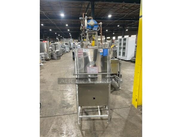 New! Insinger! 2022! Energy Star Commercial Stainless Steel Automatic Door Type, Single Tank Scullery Machine/Passthrough Dishwasher! With Tank! Model: 50-20N2-NSU! 440V 3 Phase! - Image 1 of 9