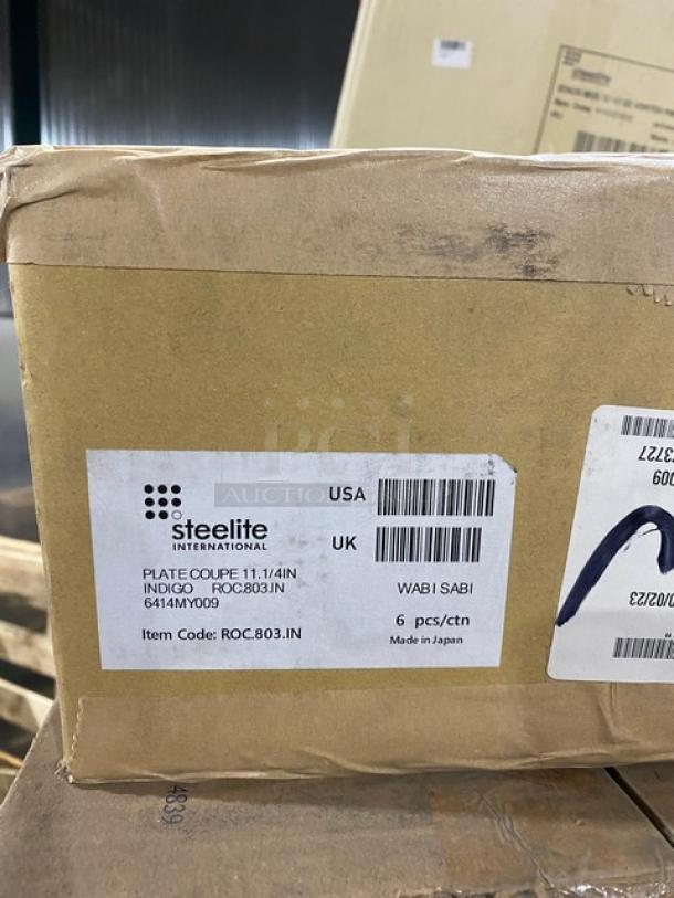 All New In The Box! High Quality Mixed Pallet! Steelite Rona Edition 7-3/4oz. Champagne Flute Glasses! With Steelite Anfora Edition Matte Black 8x6 Oval Platters! With Steelite Anfora Edition Matte Terracotta 10-3/4" Round Coupe Plates! With Steelite Wabi Sabi Edition Indigo 11-1/4" Round Coupe Plates! With Steelite Vortex Edition 12-1/2oz Stackable Porcelain Mugs With Handles! With Steelite Hall China Edition White 2-1/4"Diameter x 7/8"Height 1oz. Butter/Condiment Dishes! 70X Your Bid! - Image 6 of 9