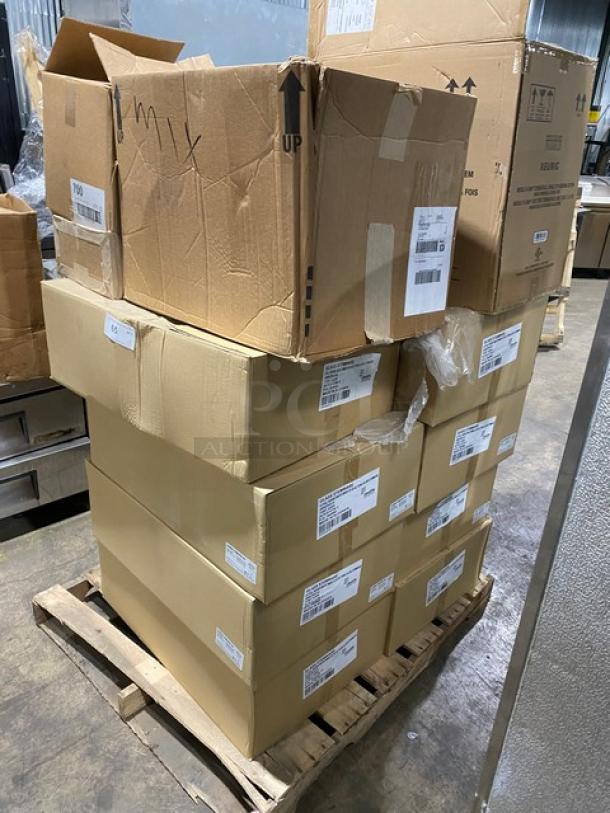 All New In The Box! High Quality Mixed Pallet! Rona Linea Umana Full Bodied 25-3/4oz. White Wine Glasses! With Steelite Walco Edition 18/10 Stainless Steel 9-1/4" Star Table Knifes! With Steelite Walco Edition 18/0 Stainless Steel 7" Freya Dessert Spoons! With Steelite Windsor Supreme Edition 18/0 Stainless Steel 6-1/4" Teaspoons! 15X Your Bid! - Image 2 of 8