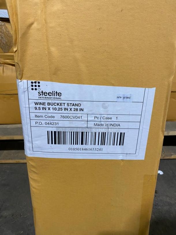 New In The Box! Steelite International Commercial Stainless Steel 10.25"x9.5"x28" Wine Bucket Stands! Model: 7600CV041! 20X Your Bid! - Image 5 of 8
