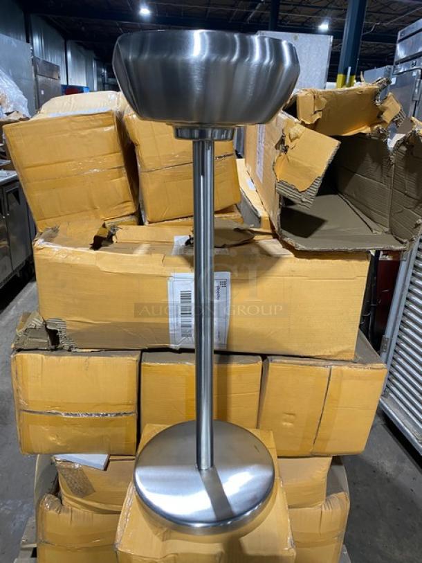 New In The Box! Steelite International Commercial Stainless Steel 10.25"x9.5"x28" Wine Bucket Stands! Model: 7600CV041! 20X Your Bid! - Image 6 of 8