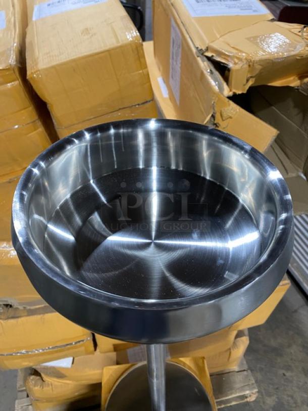 New In The Box! Steelite International Commercial Stainless Steel 10.25"x9.5"x28" Wine Bucket Stands! Model: 7600CV041! 20X Your Bid! - Image 7 of 8