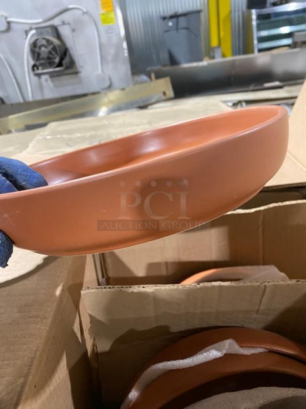All New In The Box! Steelite Anfora Edition Matte Terracotta 10.5x1.75 (50oz) Ensenada Bowls! Model: B946P277! 19X Your Bid! - Image 8 of 9