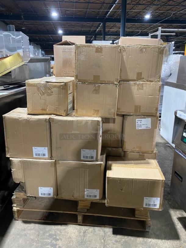 All New In The Box! High Quality Mixed Pallet! Steelite Folio Edition 13oz. Jewel Tumbler Glasses! With Steelite Anfora Edition Sedona Black 7.5" Coupe Plates! 41X Your Bid! - Image 4 of 13