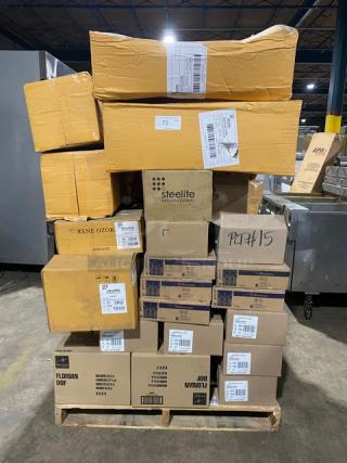 All New In The Box! High Quality Mixed Pallet! Steelite International Commercial Stainless Steel 10.25"x9.5"x28" Wine Bucket Stands! With Steelite Matte White 2oz. Mini Noodle Bowls! With Steelite Brimioli Rocco Edition Florian 12-5/8oz Double Old-Fashioned Tumblers! With Steelite Porcelain Flat Angled 12-5/8" Dinnerware Plates! With Steelite Folio Edition 11-1/2oz Jewel Highball Glasses! With Paşabahçe Vintage Timeless 2oz Shot Glasses! Steelite Rene Ozorio Edition Concerto White 6-1/8" Round Coffee Saucers! & More! 85X Your Bid!