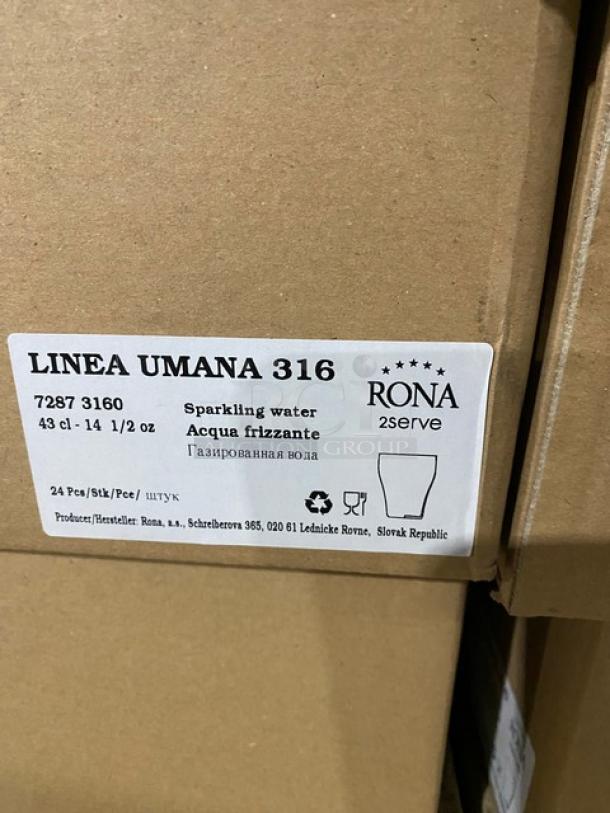 All New In The Box! High Quality Mixed Pallet! Steelite International Commercial Stainless Steel 10.25"x9.5"x28" Wine Bucket Stands! With Rona Linea Umana 14-1/2oz Sparkling Water Glasses! With Paşabahçe Centra Edition Vintage 10-1/4oz Juice & Long Drink Glasses! With Steelite Nude Wayne Edition 8.75oz. Highball Crystalline Glasses! With Steelite Anfora Edition Chena Matte Terracotta 6” Coupe Plates! With Commercial Stainless Steel 6Qt Stock Pots/No Lids! & More! 49X Your Bid! - Image 6 of 10