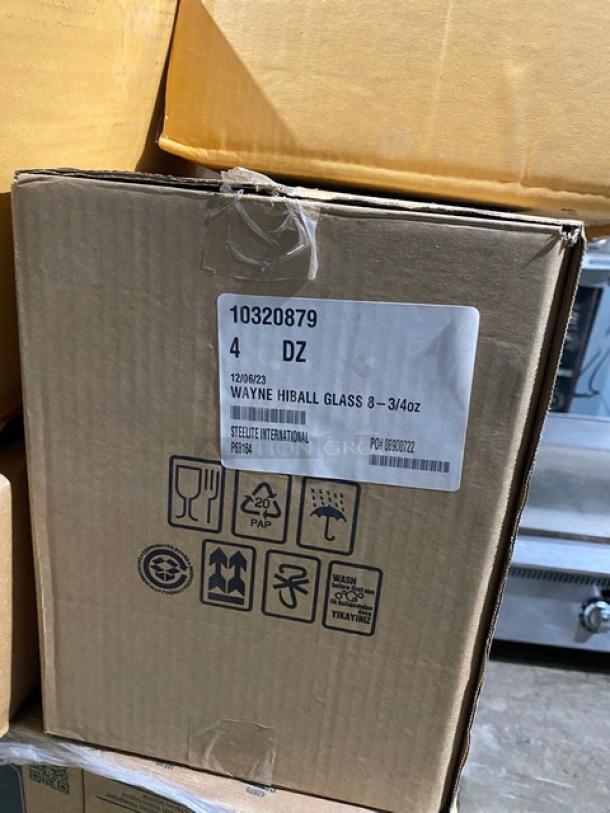 All New In The Box! High Quality Mixed Pallet! Steelite International Commercial Stainless Steel 10.25"x9.5"x28" Wine Bucket Stands! With Rona Linea Umana 14-1/2oz Sparkling Water Glasses! With Paşabahçe Centra Edition Vintage 10-1/4oz Juice & Long Drink Glasses! With Steelite Nude Wayne Edition 8.75oz. Highball Crystalline Glasses! With Steelite Anfora Edition Chena Matte Terracotta 6” Coupe Plates! With Commercial Stainless Steel 6Qt Stock Pots/No Lids! & More! 49X Your Bid! - Image 8 of 10