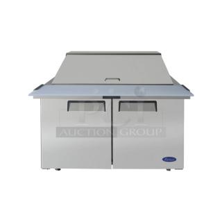 BRAND NEW! Atosa MSF8306GR Stainless Steel Commercial Sandwich Salad Prep Table Bain Marie. 115 Volts, 1 Phase. Tested and Working!