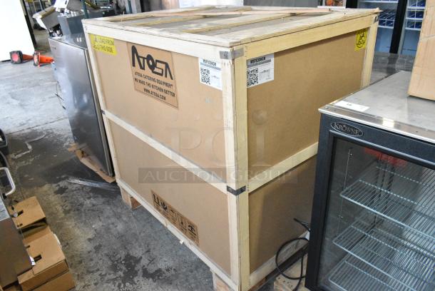 BRAND NEW! Atosa MSF8306GR Stainless Steel Commercial Sandwich Salad Prep Table Bain Marie. 115 Volts, 1 Phase. Tested and Working! - Image 3 of 5