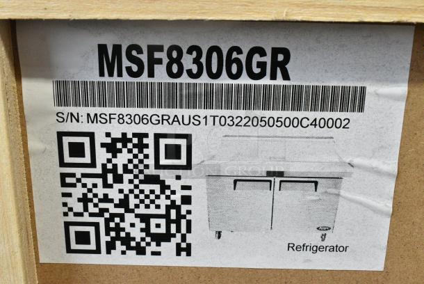 BRAND NEW! Atosa MSF8306GR Stainless Steel Commercial Sandwich Salad Prep Table Bain Marie. 115 Volts, 1 Phase. Tested and Working! - Image 5 of 5