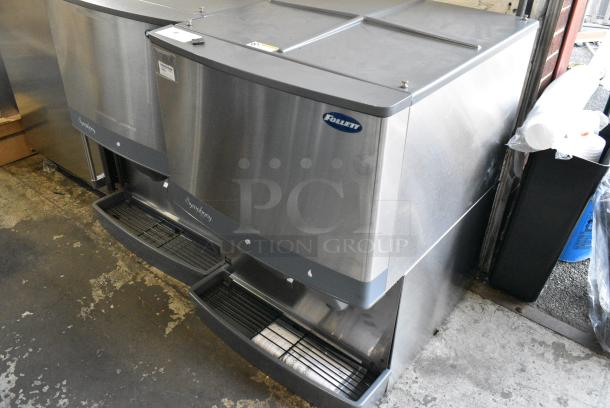 BRAND NEW! 2023 Follett 110CM Stainless Steel Commercial Countertop Symphony Plus Series 110 lb. Manual Fill Countertop Ice and Water Dispenser with Lever Dispensing. 115 Volts, 1 Phase. - Image 2 of 7