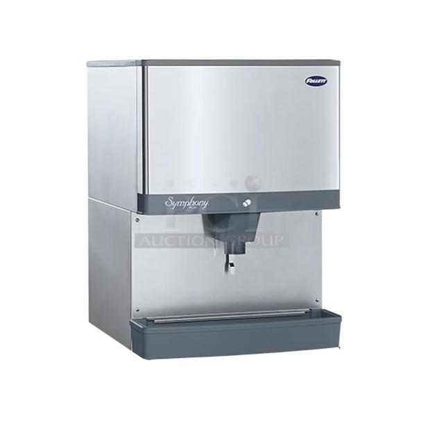 BRAND NEW! 2021 Follett 110CM Stainless Steel Commercial Countertop Symphony Plus Series 110 lb. Manual Fill Countertop Ice Dispenser. 115 Volts, 1 Phase. - Image 1 of 6