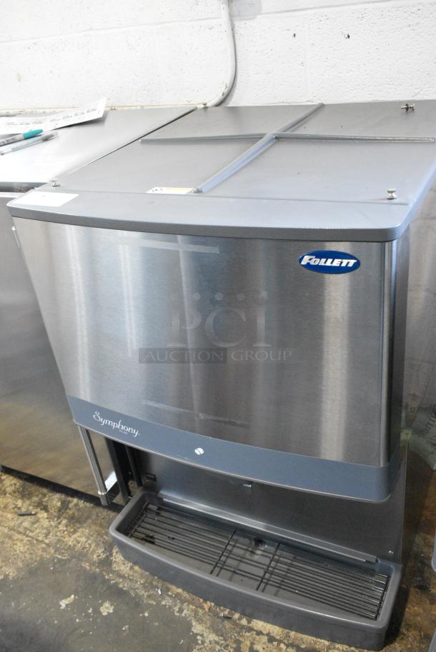 BRAND NEW! 2021 Follett 110CM Stainless Steel Commercial Countertop Symphony Plus Series 110 lb. Manual Fill Countertop Ice Dispenser. 115 Volts, 1 Phase. - Image 2 of 6