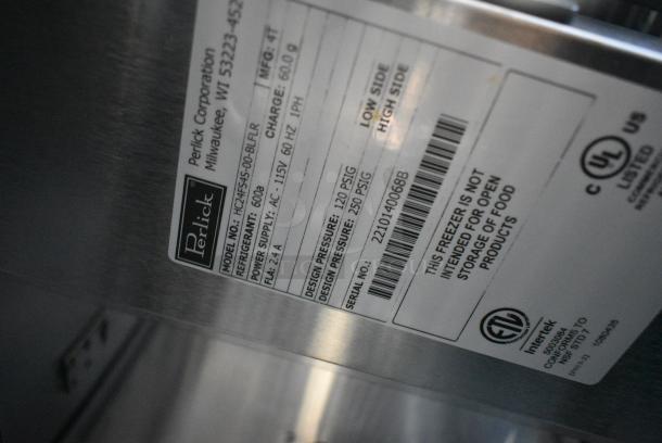 BRAND NEW! Perlick HC24FS4S-00-BLFLR Stainless Steel Commercial Single Door Undercounter Cooler. 115 Volts, 1 Phase. Tested and Working! - Image 5 of 6