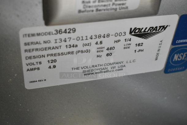 BRAND NEW IN CRATE Vollrath 36429 Stainless Steel Commercial Single Well Refrigerated Drop In . 120 Volts, 1 Phase. Tested and Working! - Image 5 of 5