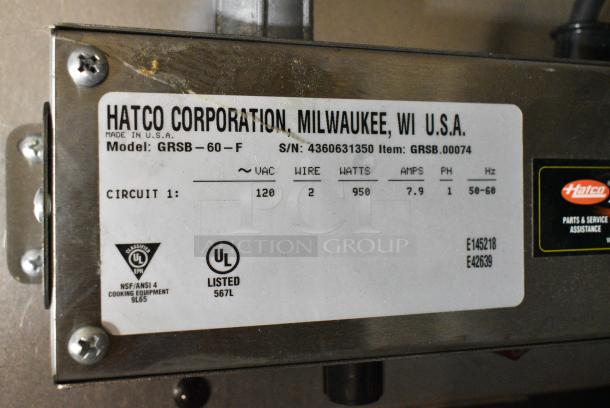 BRAND NEW! Hatco GRSB-60-F Metal Commercial 61 1/2"W Drop In Warming Shelf w/ 4 Warmer(s), Thermostatic Controls. 120 Volts, 1 Phase. - Image 2 of 4
