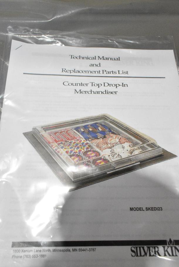 BRAND NEW IN CRATE! Silver King SKEDI23-TL-1-BA1 Stainless Steel Commercial Drop In Ice Cream Merchandiser. 115 Volts, 1 Phase. Tested and Working! - Image 9 of 9