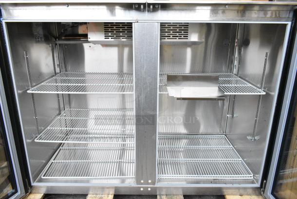 BRAND NEW! 2023 Krowne BR48L-GNS-LR Metal Commercial 2 Door Back Bar Cooler Merchandiser. 115 Volts, 1 Phase. Tested and Working! - Image 4 of 6