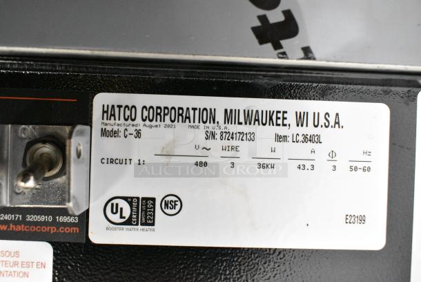 BRAND NEW! Hatco C-36 Metal Commercial Water Booster Heater. 480 Volts, 3 Phase. - Image 8 of 8