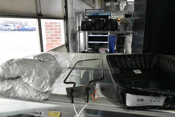 4 BRAND NEW SCRATCH AND DENT! Items Including 2 274GPPH6L2SX Noble Products Extra-Large 10-Brush Set for GP1250 Glass Genie, HP00960562 Vulcan 00-961358 Element, 120V 1000W, Black Wicker Basket. 4 Times Your Bid! - Image 1 of 6