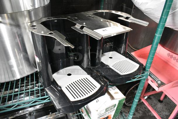 BRAND NEW SCRATCH AND DENT! Metal Countertop Double Drip Tray Stand - Image 2 of 2