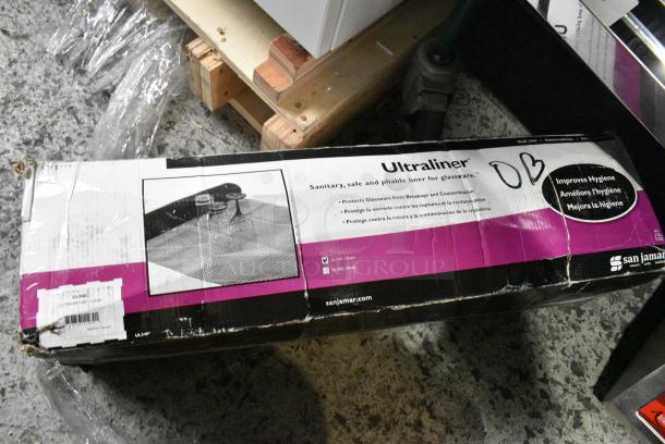 BRAND NEW SCRATCH AND DENT! San Jamar UL5405 Ultraliner 2' x 40' Black Shelf Liner - Image 1 of 1