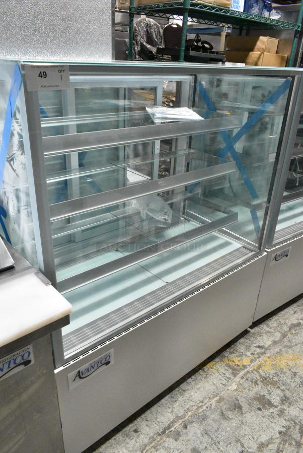 BRAND NEW SCRATCH AND DENT! Avantco 193BCF48W 48" White Dry Bakery Display Case. 115 Volts, 1 Phase. Tested and Working! - Image 2 of 4
