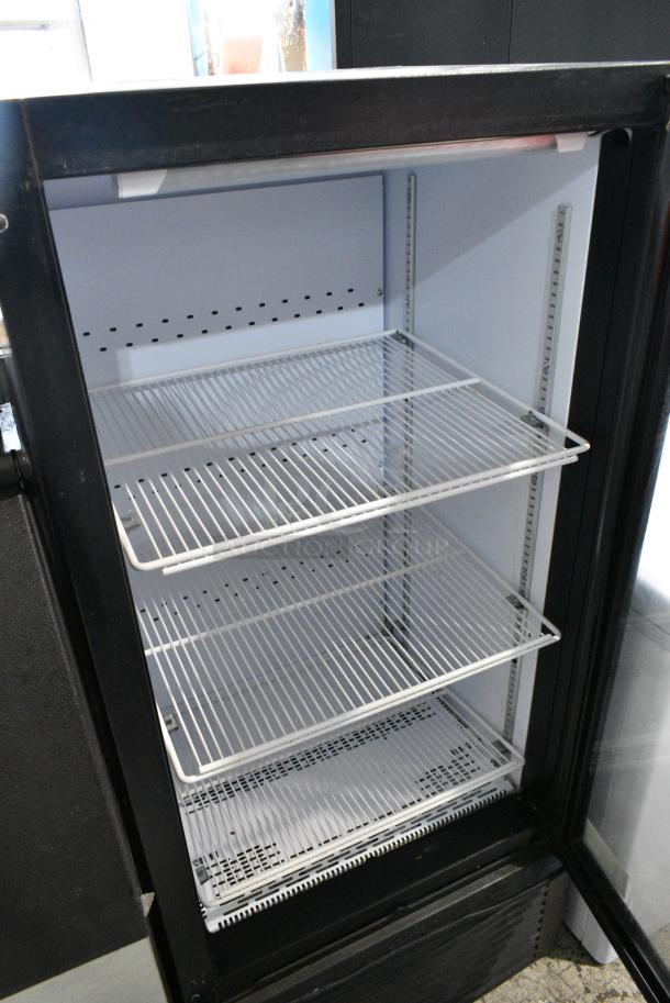 QBD CD10H Metal Commercial Single Door Reach In Cooler Merchandiser w/ Poly Coated Racks. 115 Volts, 1 Phase. Tested and Working! - Image 3 of 5