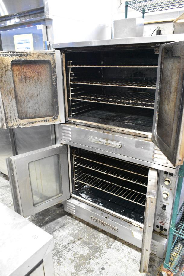 2 Southbend B Series Stainless Steel Commercial Natural Gas Powered Full Size Convection Oven w/ View Through Door, Metal Oven Racks and Thermostatic Controls on Commercial Casters. 2 Times Your Bid! - Image 2 of 9