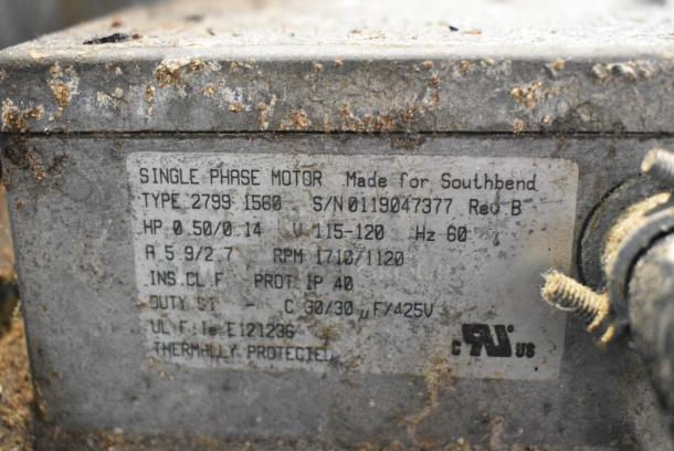 2 Southbend B Series Stainless Steel Commercial Natural Gas Powered Full Size Convection Oven w/ View Through Door, Metal Oven Racks and Thermostatic Controls on Commercial Casters. 2 Times Your Bid! - Image 8 of 9