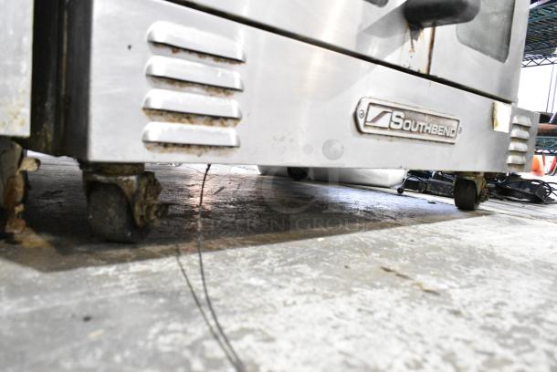 2 Southbend B Series Stainless Steel Commercial Natural Gas Powered Full Size Convection Oven w/ View Through Door, Metal Oven Racks and Thermostatic Controls on Commercial Casters. 2 Times Your Bid! - Image 9 of 9