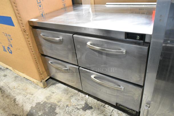 2019 Continental SW48N Stainless Steel Commercial 4 Drawer Cooler. 115 Volts, 1 Phase. Tested and Working! - Image 1 of 5
