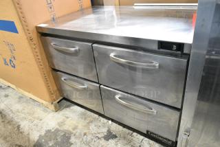 2019 Continental SW48N Stainless Steel Commercial 4 Drawer Cooler. 115 Volts, 1 Phase. Tested and Working!