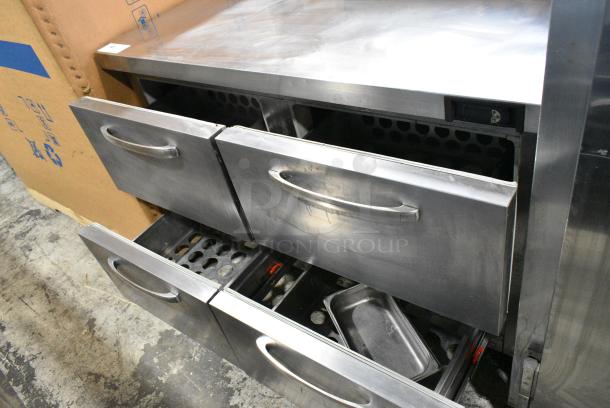 2019 Continental SW48N Stainless Steel Commercial 4 Drawer Cooler. 115 Volts, 1 Phase. Tested and Working! - Image 2 of 5
