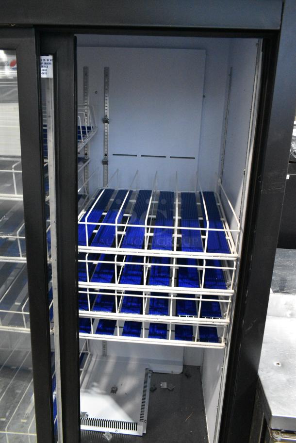 QBD CD38-HC Metal Commercial 2 Door Reach In Cooler Merchandiser w/ Poly Coated Racks. 115 Volts, 1 Phase. Tested and Powers On But Does Not Get Cold - Image 3 of 6