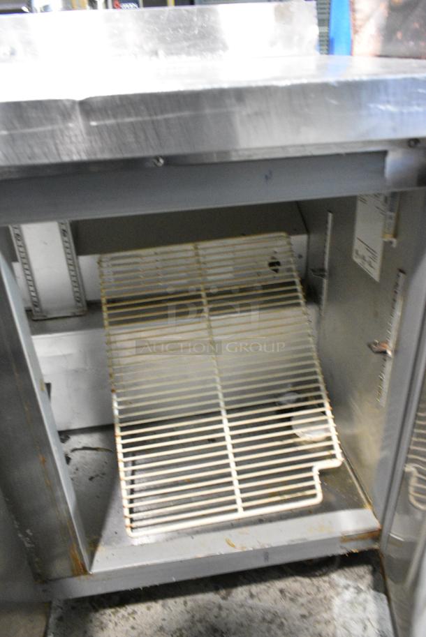 Hoshizaki CRMR72-W Stainless Steel Commercial 3 Door Work Top Cooler on Commercial Casters. 115 Volts, 1 Phase. Tested and Working! - Image 4 of 7