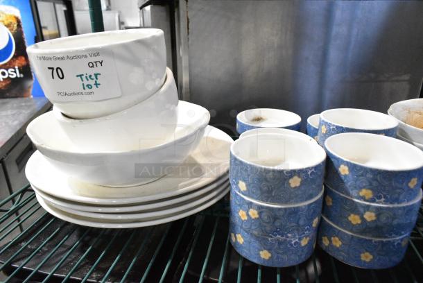 ALL ONE MONEY! Tier Lot of Various Items Including Ceramic Dishes and Metal Skillets. - Image 3 of 4