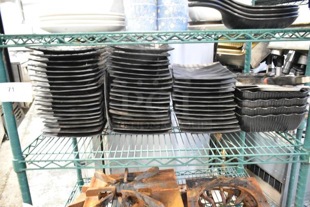 ALL ONE MONEY! Tier Lot of Various Items Including Ceramic Black Dishes - Image 1 of 4