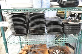 ALL ONE MONEY! Tier Lot of Various Items Including Ceramic Black Dishes