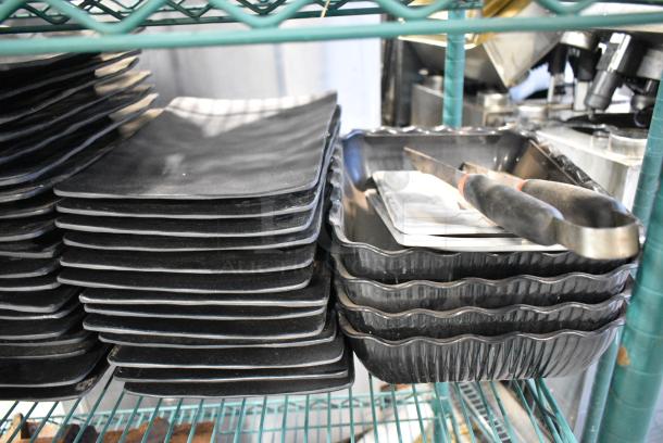 ALL ONE MONEY! Tier Lot of Various Items Including Ceramic Black Dishes - Image 2 of 4