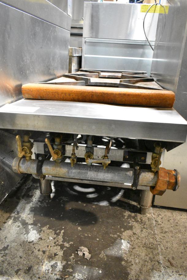 Stainless Steel Commercial Countertop Natural Gas Powered 2 Burner Range. - Image 2 of 4